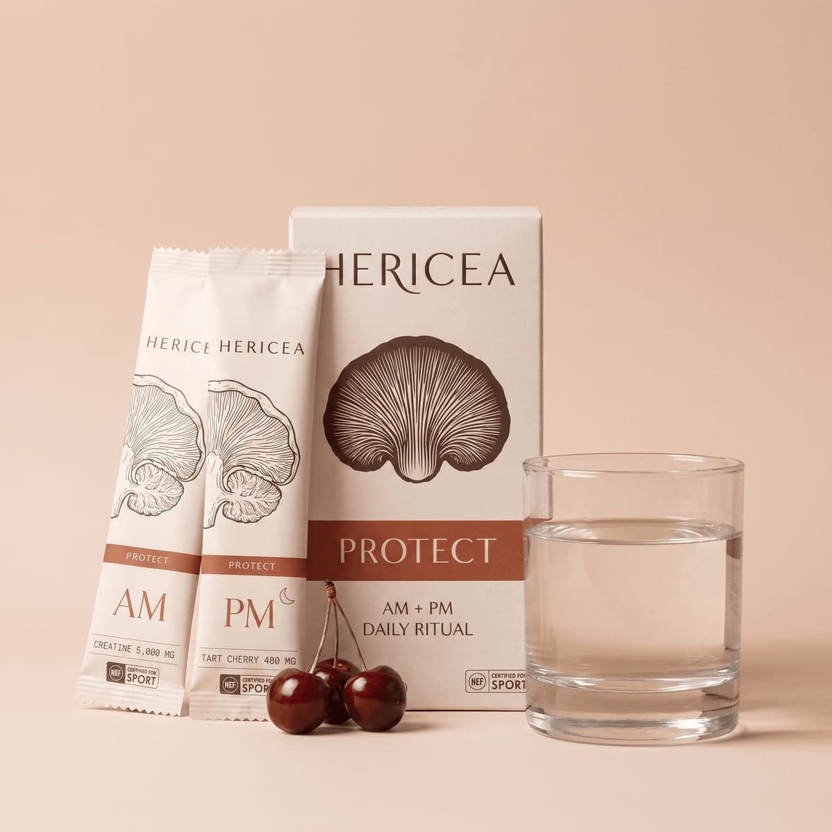 Hericea: Protect kit — carton, morning stick and evening packet